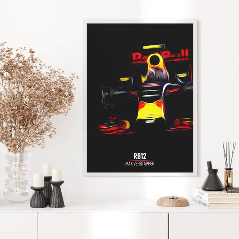 Affiche ou Tableau Red Bull RB12 Max Verstappen Formule 1