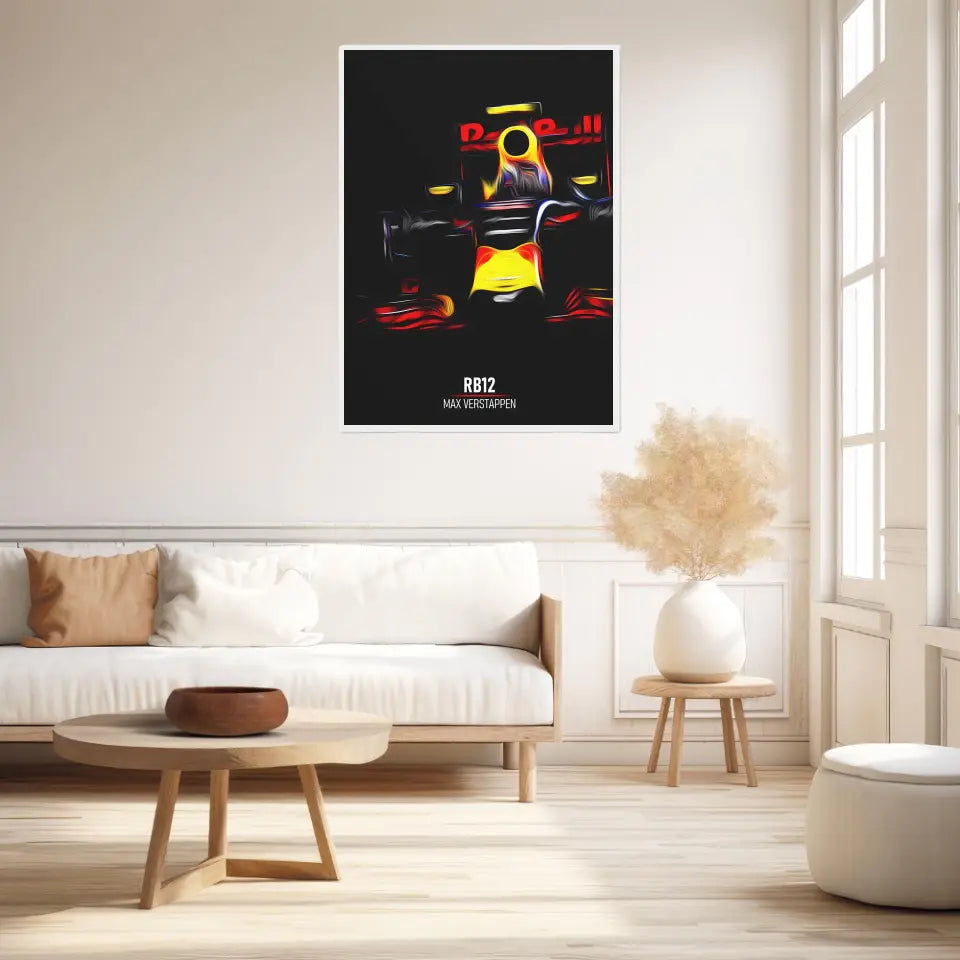 Affiche ou Tableau Red Bull RB12 Max Verstappen Formule 1