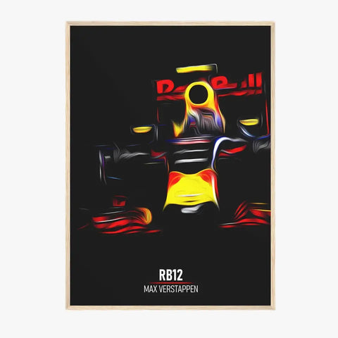 Affiche ou Tableau Red Bull RB12 Max Verstappen Formule 1