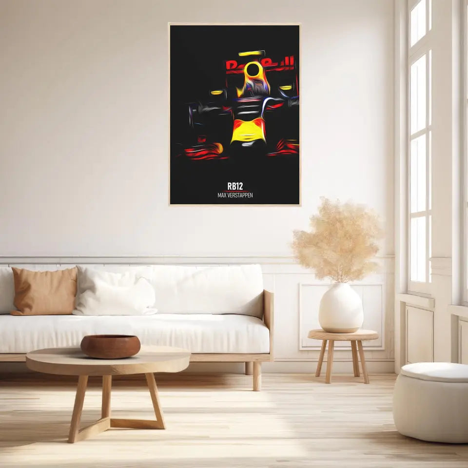 Affiche ou Tableau Red Bull RB12 Max Verstappen Formule 1