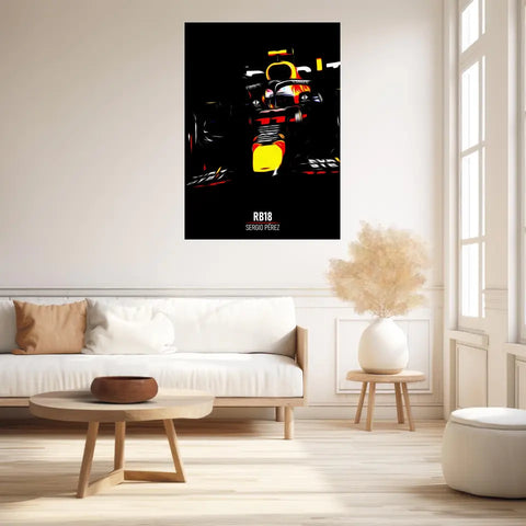 Affiche ou Tableau Red Bull RB18 Sergio Pérez Formule 1