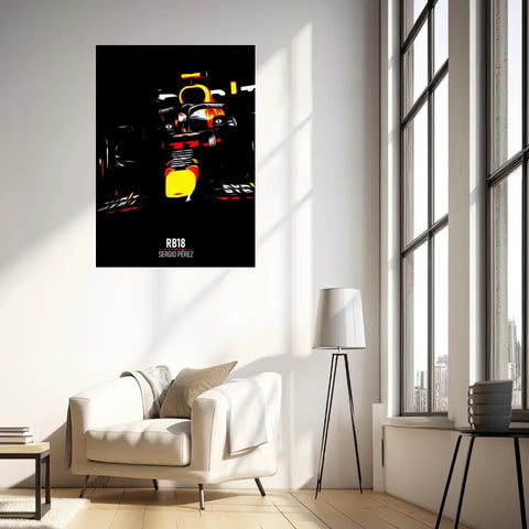 Affiche ou Tableau Red Bull RB18 Sergio Pérez Formule 1