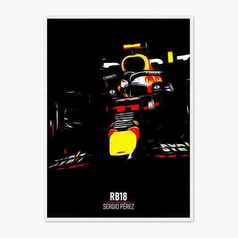 Affiche ou Tableau Red Bull RB18 Sergio Pérez Formule 1