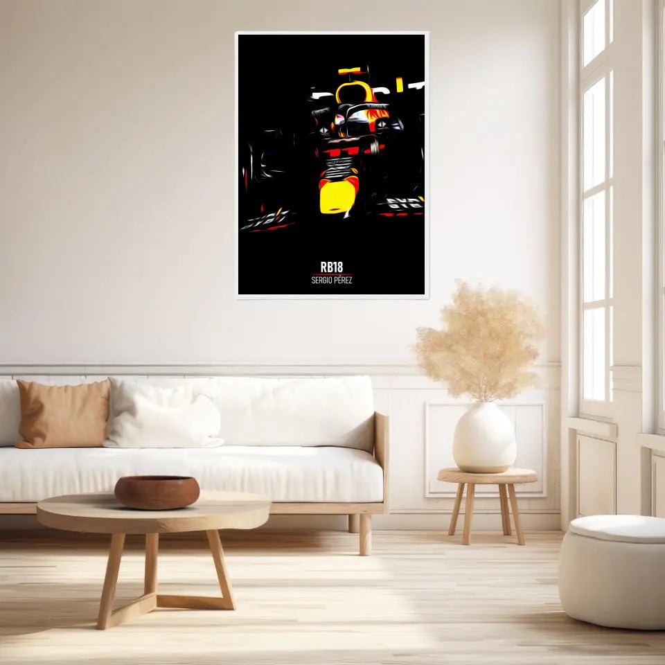 Affiche ou Tableau Red Bull RB18 Sergio Pérez Formule 1