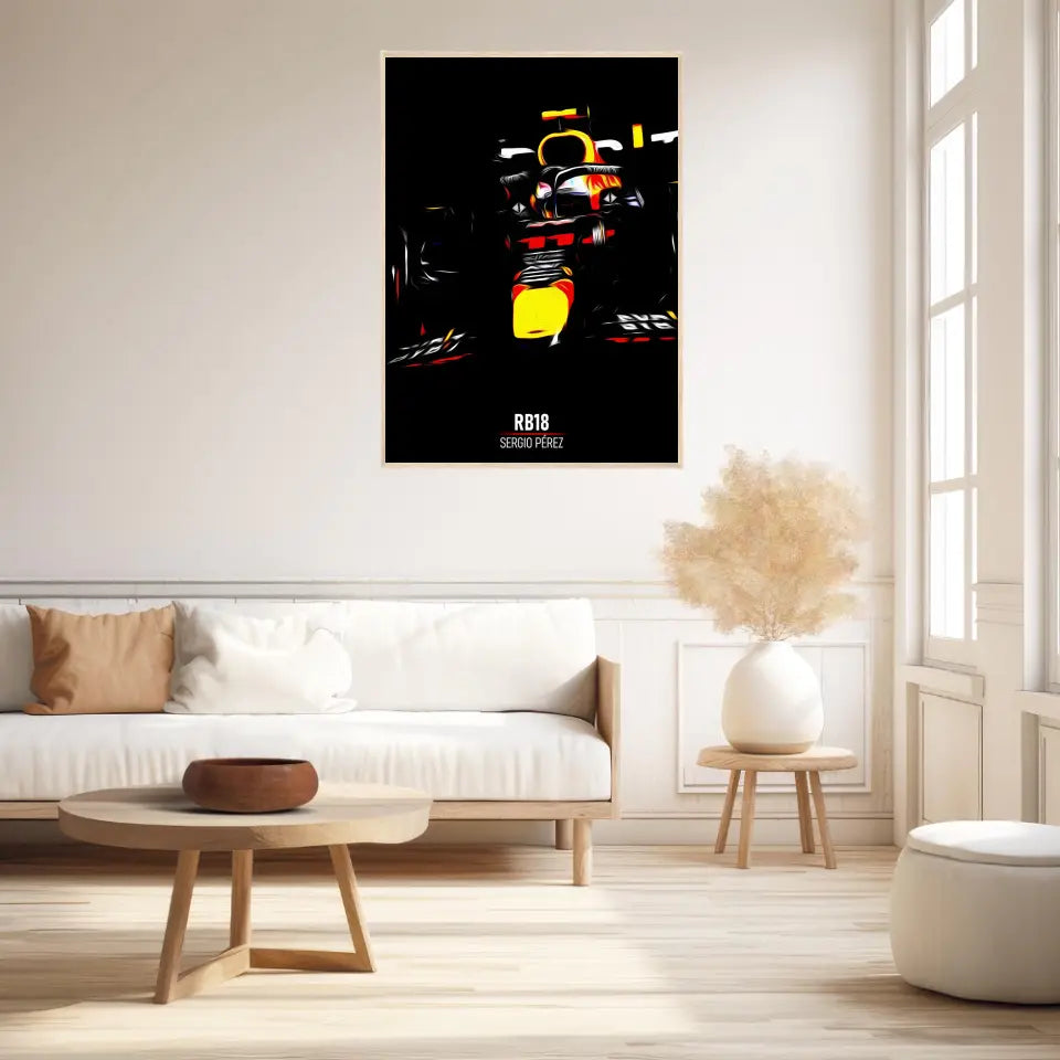 Affiche ou Tableau Red Bull RB18 Sergio Pérez Formule 1