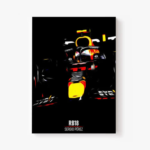 Affiche ou Tableau Red Bull RB18 Sergio Pérez Formule 1