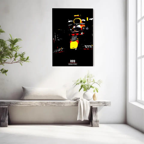 Affiche ou Tableau Red Bull RB18 Sergio Pérez Formule 1