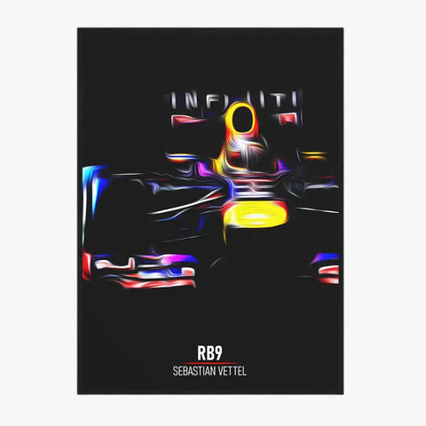 Affiche ou Tableau Red Bull RB9 Sebastian Vettel Formule 1