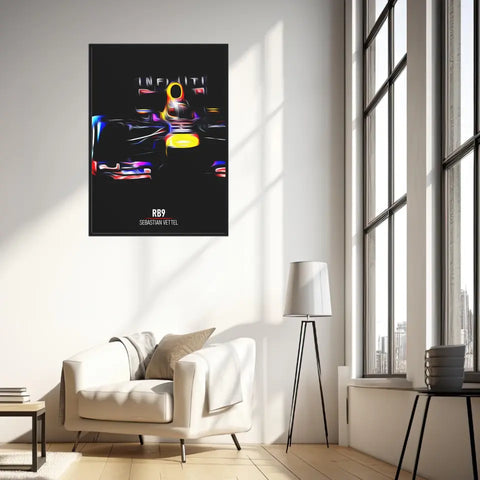 Affiche ou Tableau Red Bull RB9 Sebastian Vettel Formule 1