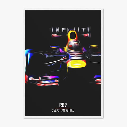 Affiche ou Tableau Red Bull RB9 Sebastian Vettel Formule 1