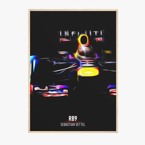 Affiche ou Tableau Red Bull RB9 Sebastian Vettel Formule 1