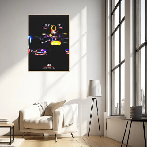 Affiche ou Tableau Red Bull RB9 Sebastian Vettel Formule 1