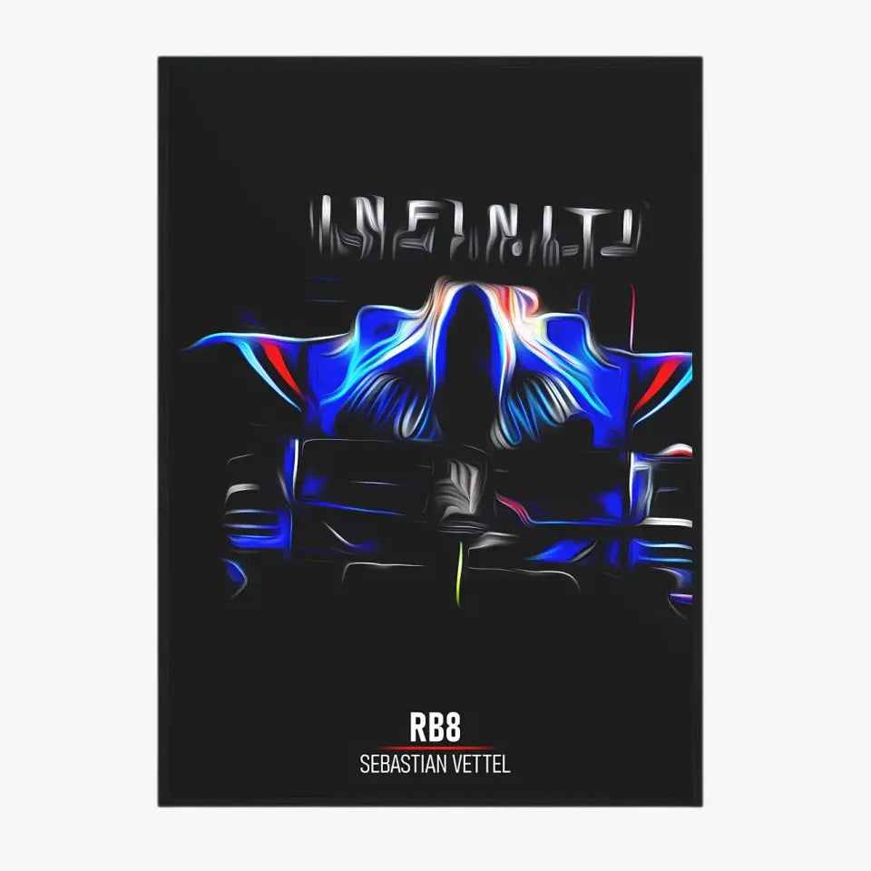 Affiche ou Tableau Red Bull RB8 Sebastian Vettel Formule 1