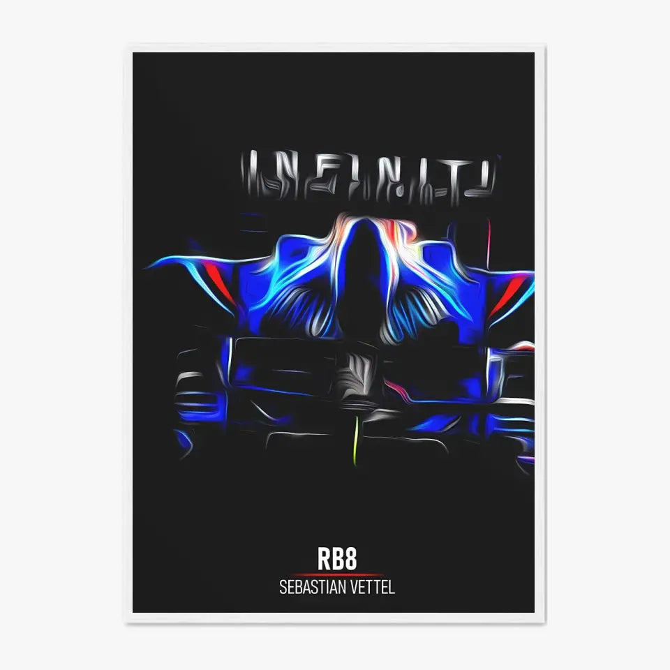 Affiche ou Tableau Red Bull RB8 Sebastian Vettel Formule 1