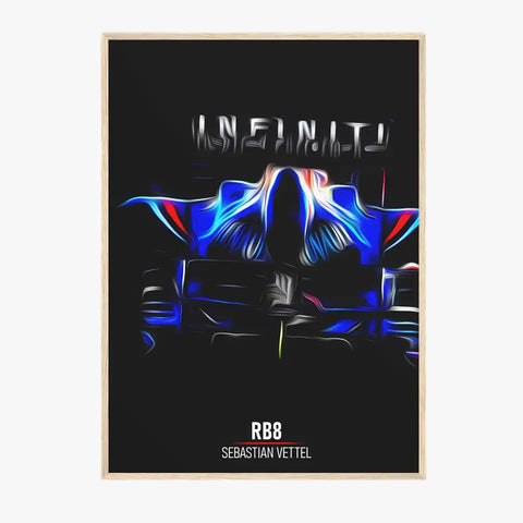 Affiche ou Tableau Red Bull RB8 Sebastian Vettel Formule 1