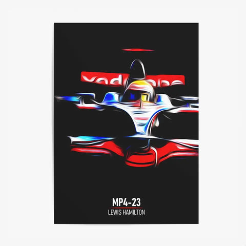 Affiche ou Tableau McLaren MP4-23 Lewis Hamilton Formule 1