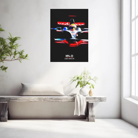 Affiche ou Tableau McLaren MP4-23 Lewis Hamilton Formule 1