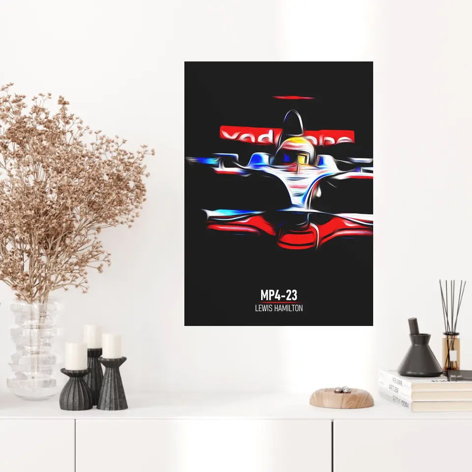 Affiche ou Tableau McLaren MP4-23 Lewis Hamilton Formule 1