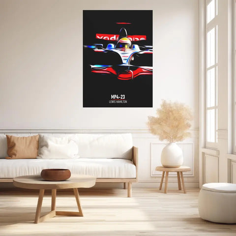 Affiche ou Tableau McLaren MP4-23 Lewis Hamilton Formule 1