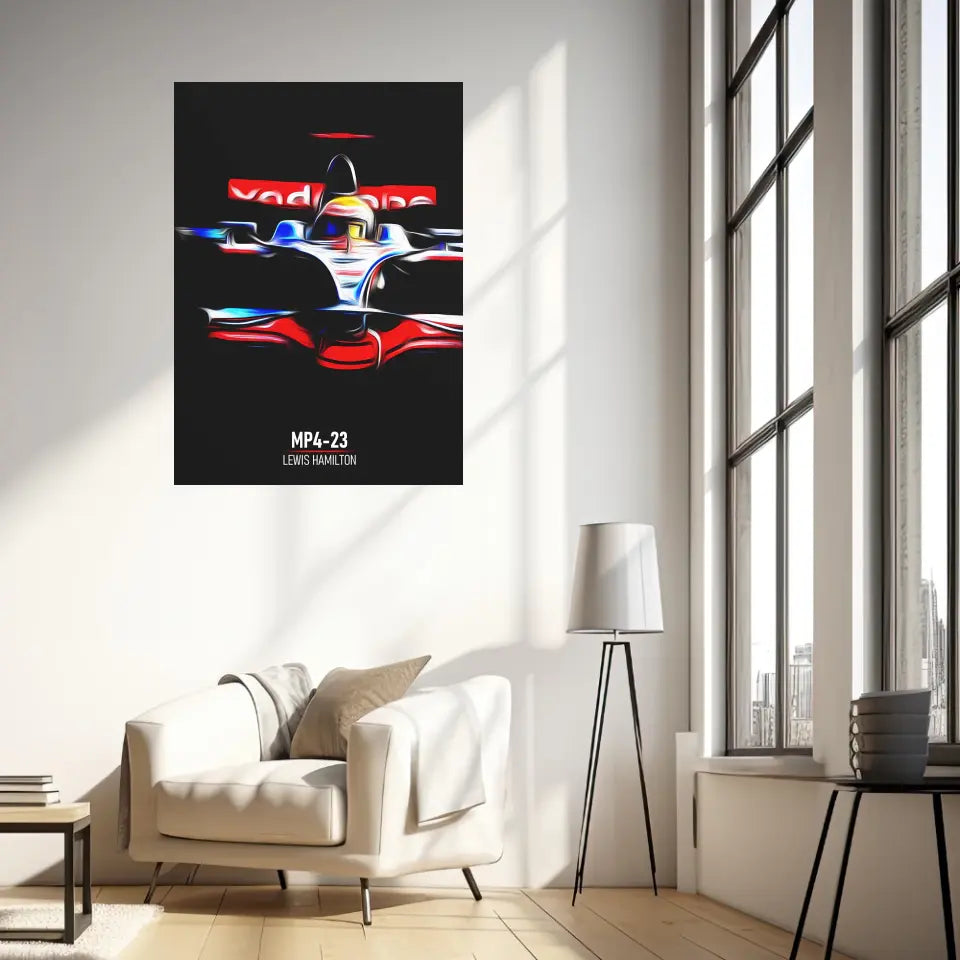 Affiche ou Tableau McLaren MP4-23 Lewis Hamilton Formule 1