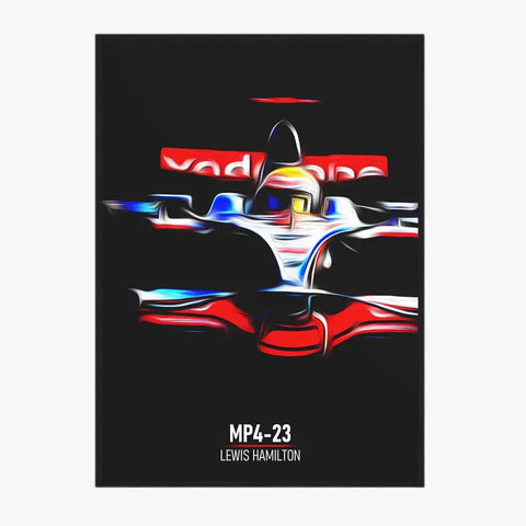 Affiche ou Tableau McLaren MP4-23 Lewis Hamilton Formule 1