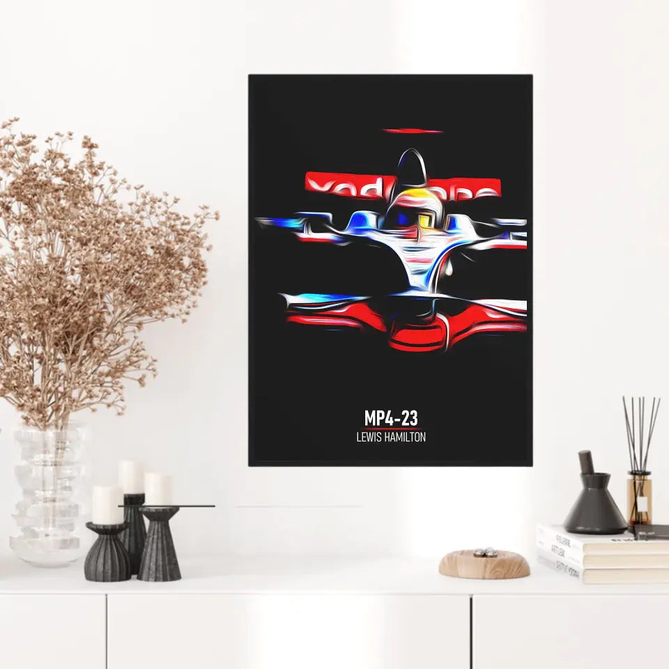 Affiche ou Tableau McLaren MP4-23 Lewis Hamilton Formule 1