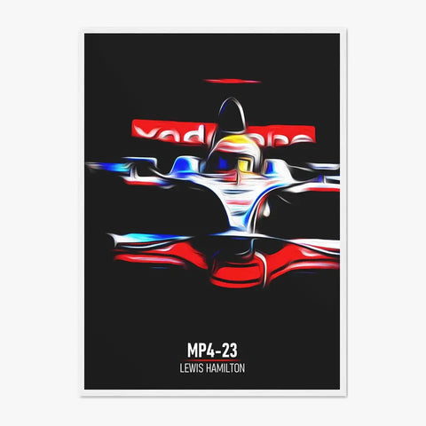 Affiche ou Tableau McLaren MP4-23 Lewis Hamilton Formule 1