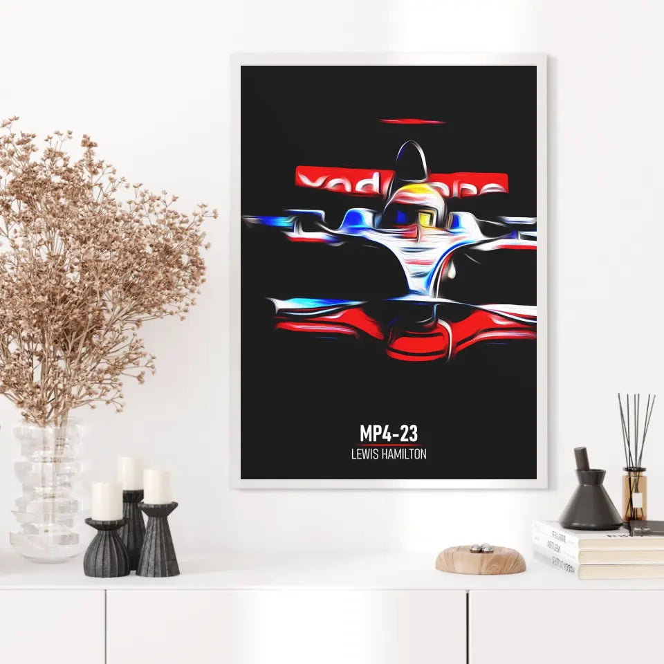 Affiche ou Tableau McLaren MP4-23 Lewis Hamilton Formule 1