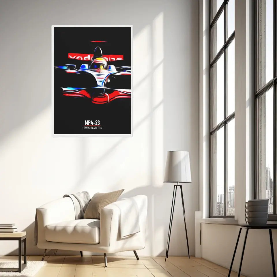 Affiche ou Tableau McLaren MP4-23 Lewis Hamilton Formule 1