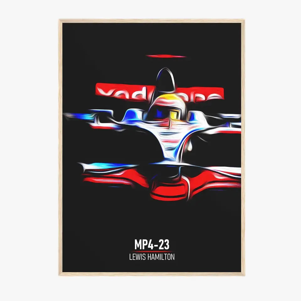 Affiche ou Tableau McLaren MP4-23 Lewis Hamilton Formule 1