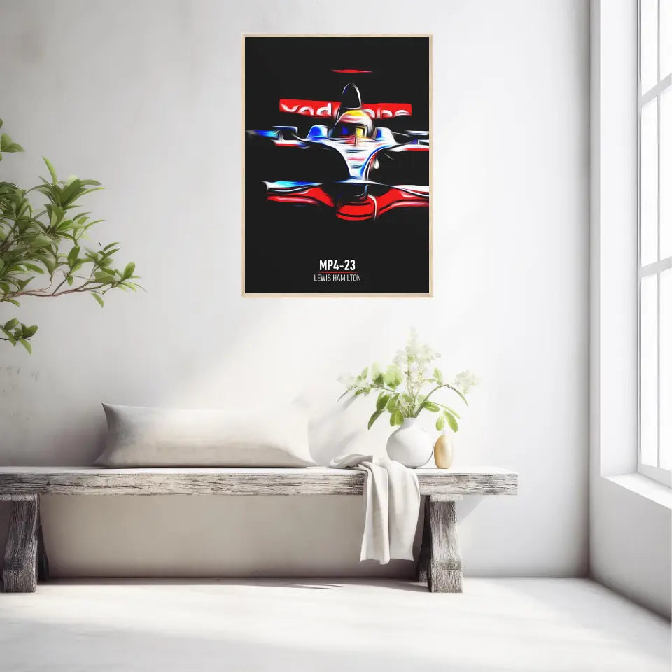 Affiche ou Tableau McLaren MP4-23 Lewis Hamilton Formule 1