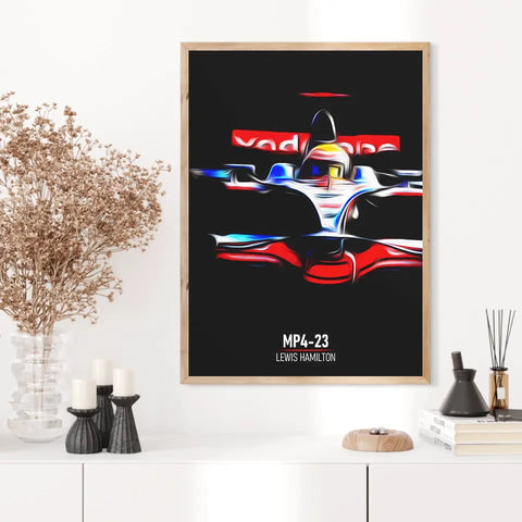 Affiche ou Tableau McLaren MP4-23 Lewis Hamilton Formule 1