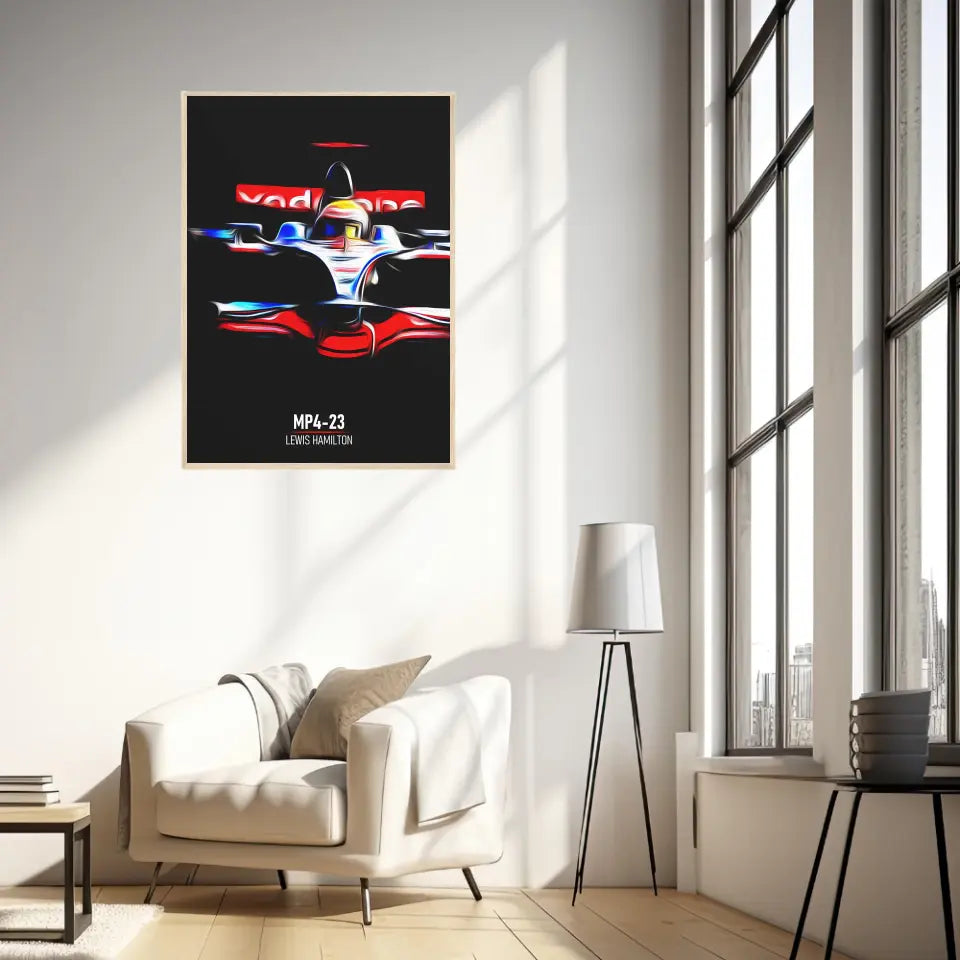 Affiche ou Tableau McLaren MP4-23 Lewis Hamilton Formule 1