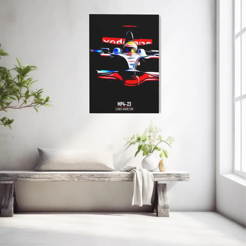 Affiche ou Tableau McLaren MP4-23 Lewis Hamilton Formule 1