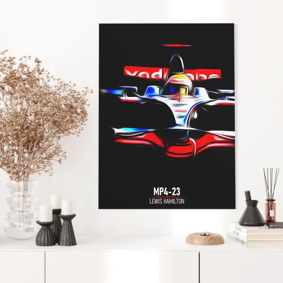 Affiche ou Tableau McLaren MP4-23 Lewis Hamilton Formule 1