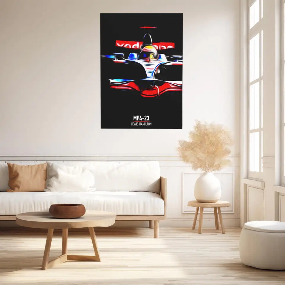 Affiche ou Tableau McLaren MP4-23 Lewis Hamilton Formule 1