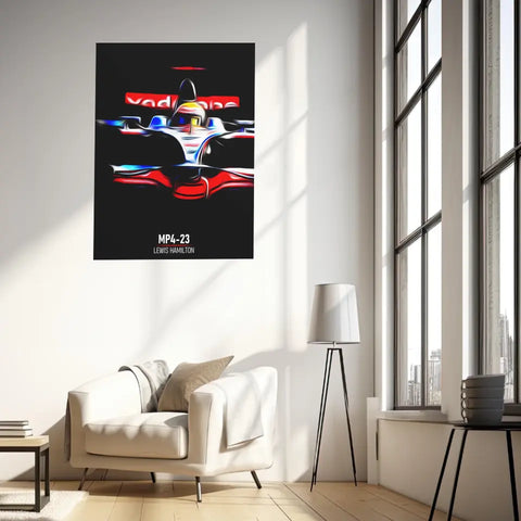 Affiche ou Tableau McLaren MP4-23 Lewis Hamilton Formule 1