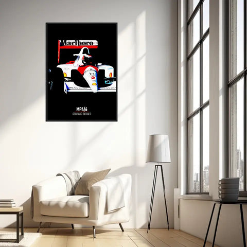 Affiche ou Tableau McLaren MP4 6 Gerhard Berger Formule 1