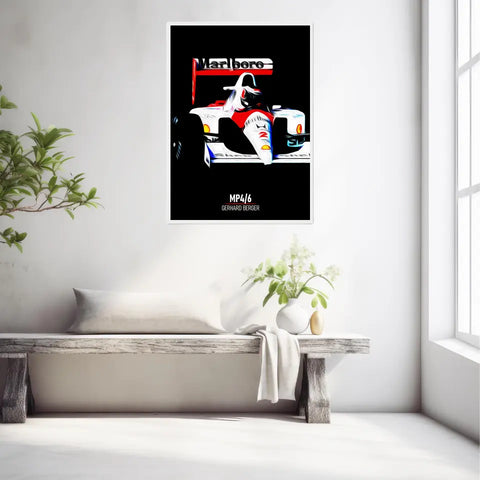 Affiche ou Tableau McLaren MP4 6 Gerhard Berger Formule 1