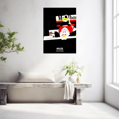 Affiche ou Tableau McLaren MP4 5B Ayrton Senna Formule 1