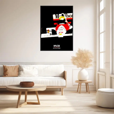 Affiche ou Tableau McLaren MP4 5B Ayrton Senna Formule 1