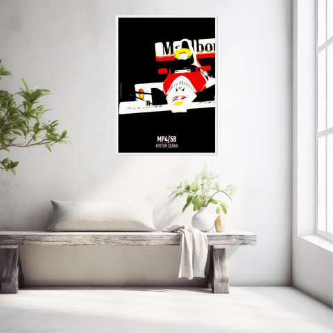 Affiche ou Tableau McLaren MP4 5B Ayrton Senna Formule 1