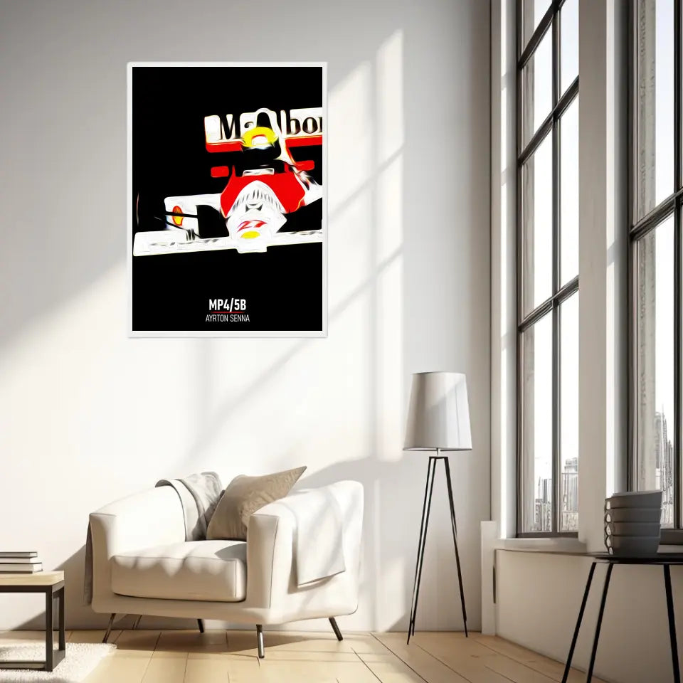 Affiche ou Tableau McLaren MP4 5B Ayrton Senna Formule 1