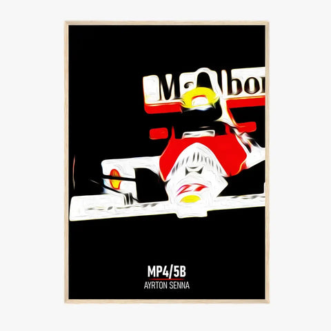 Affiche ou Tableau McLaren MP4 5B Ayrton Senna Formule 1