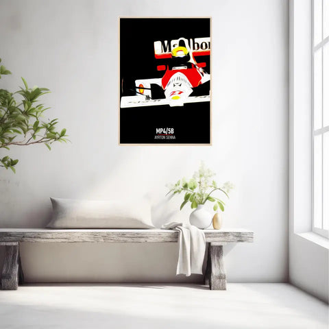Affiche ou Tableau McLaren MP4 5B Ayrton Senna Formule 1
