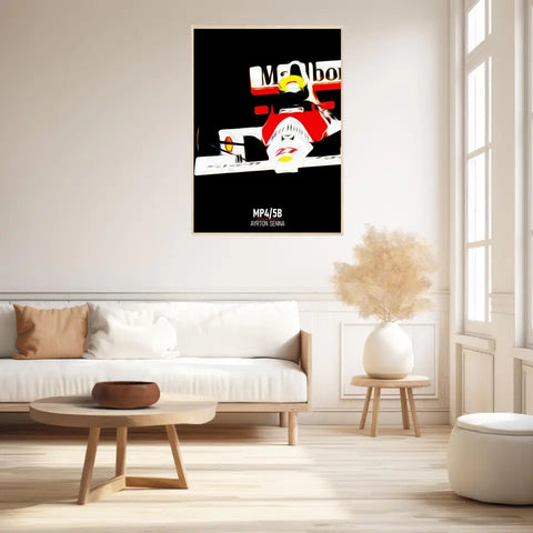 Affiche ou Tableau McLaren MP4 5B Ayrton Senna Formule 1