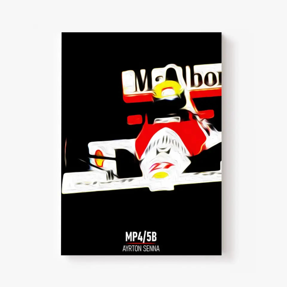 Affiche ou Tableau McLaren MP4 5B Ayrton Senna Formule 1