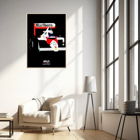 Affiche ou Tableau McLaren MP4 5 Alain Prost Formule 1