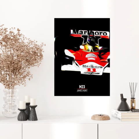 Affiche ou Tableau McLaren M23 James Hunt Formule 1