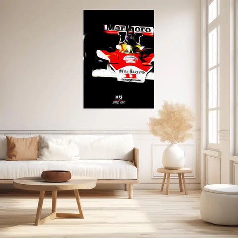 Affiche ou Tableau McLaren M23 James Hunt Formule 1